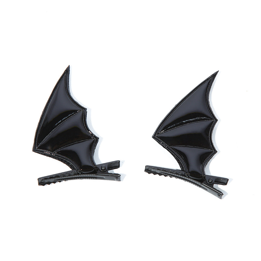 Wholesale Halloween Funny Devil Bat Wings Hairpin
